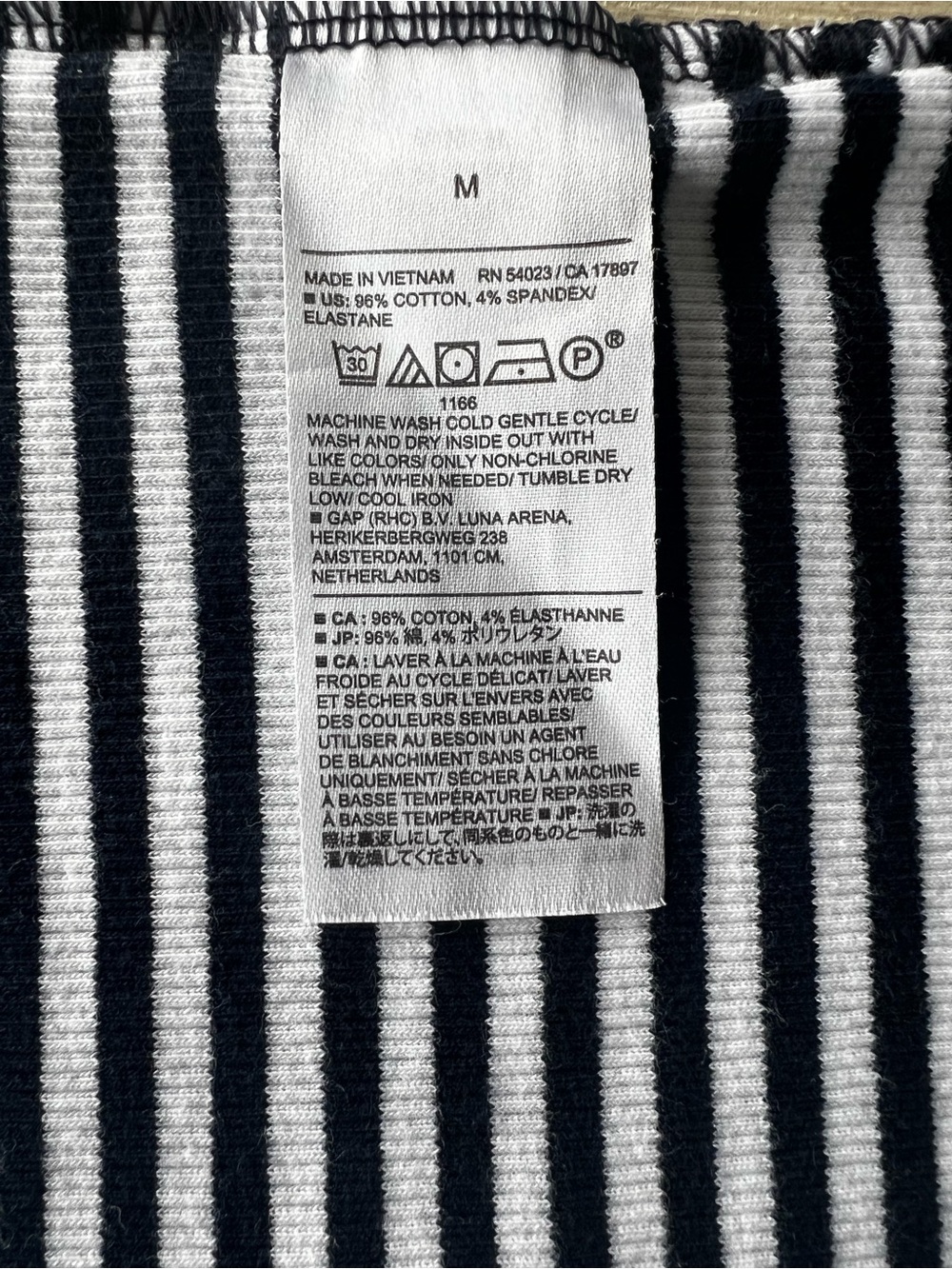 Banana Republic Black & White Striped Ribbed Tank - Picture 6 of 6